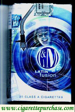 L&M LATIN fusion Blue Label cigarettes soft box